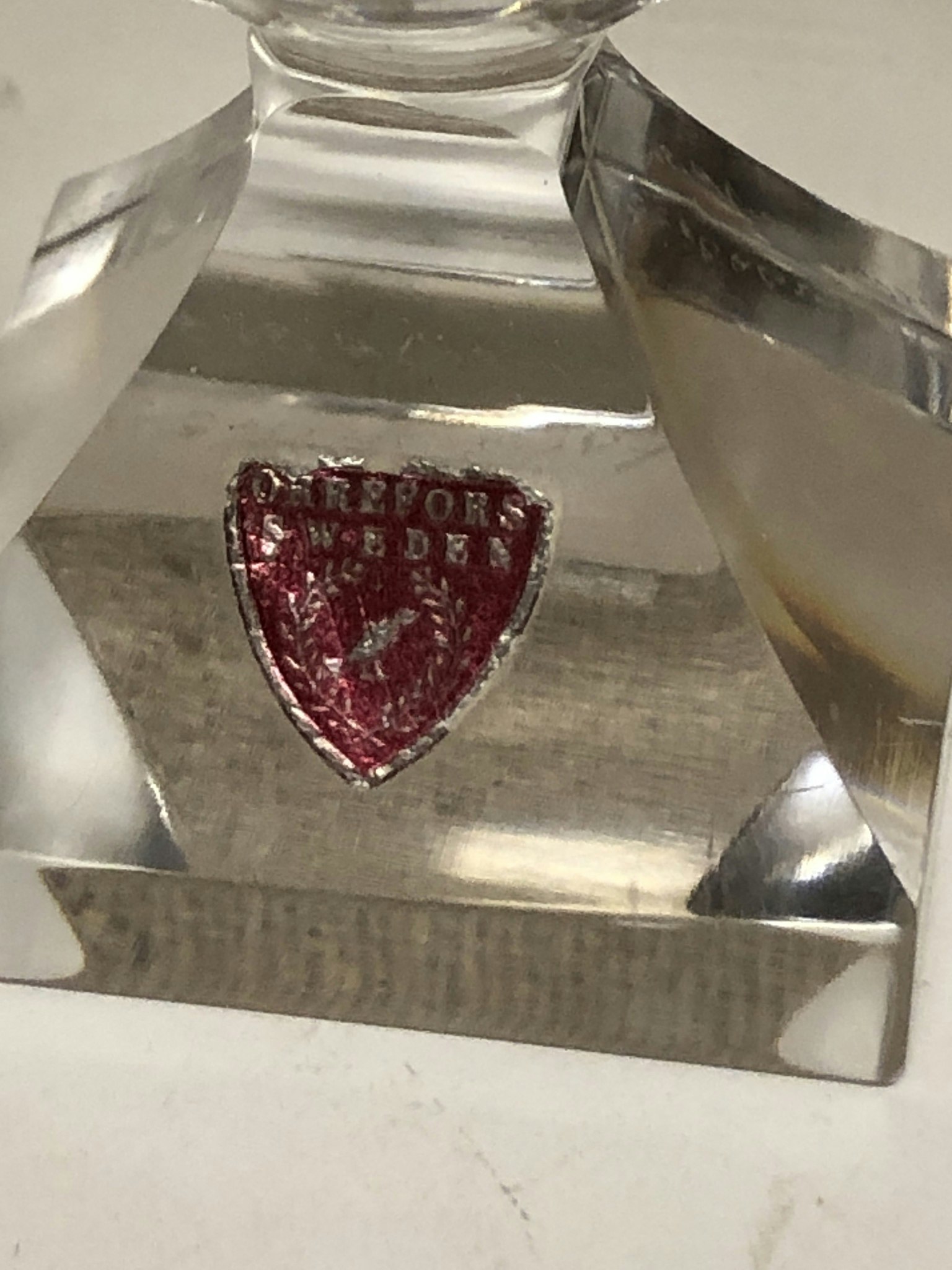MJÖLKKANNA & SOCKERSKÅL, glas, Orrefors.