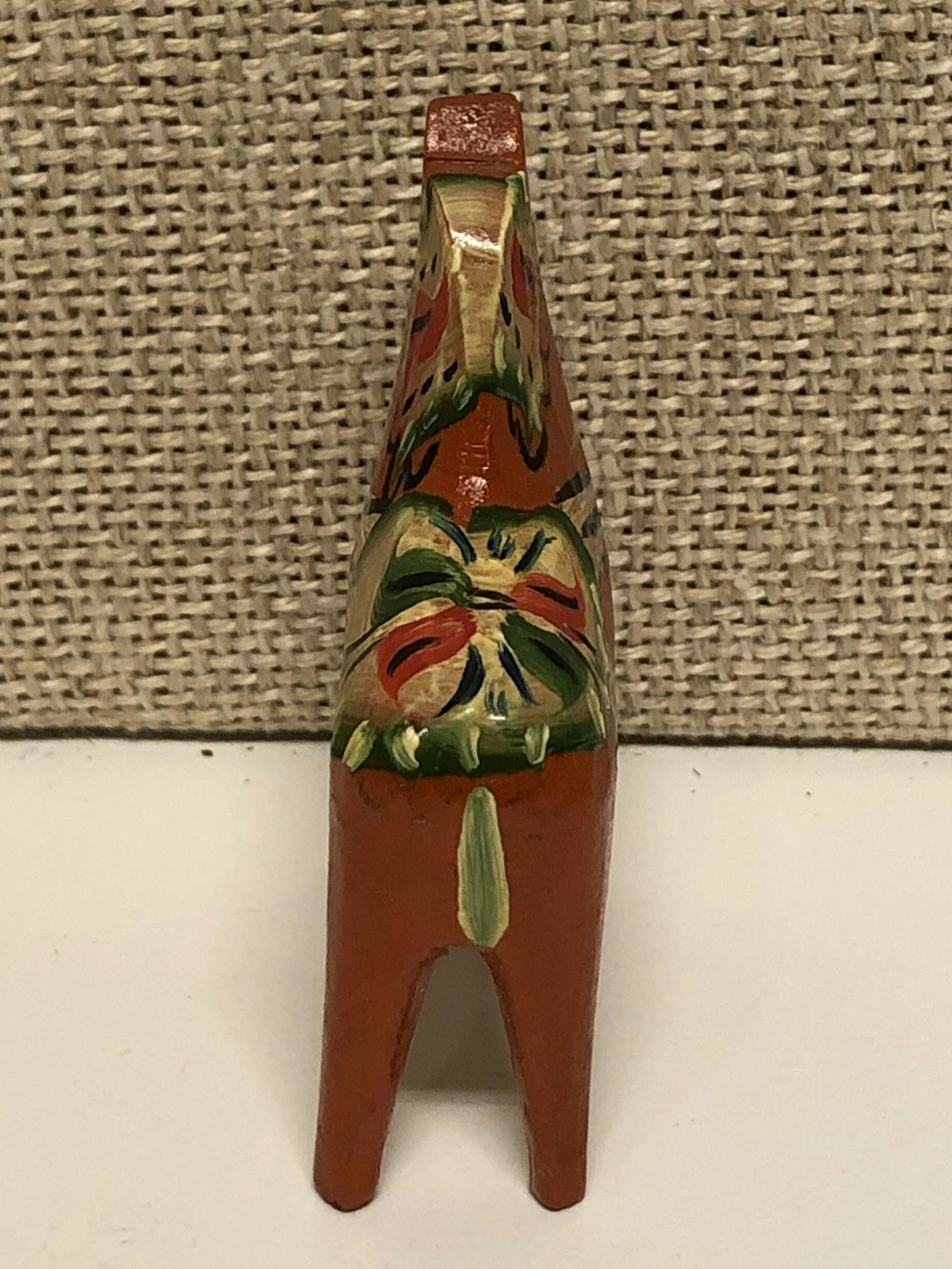 DALAHÄST, bemålat trä, miniatyr, 1940/50-tal.