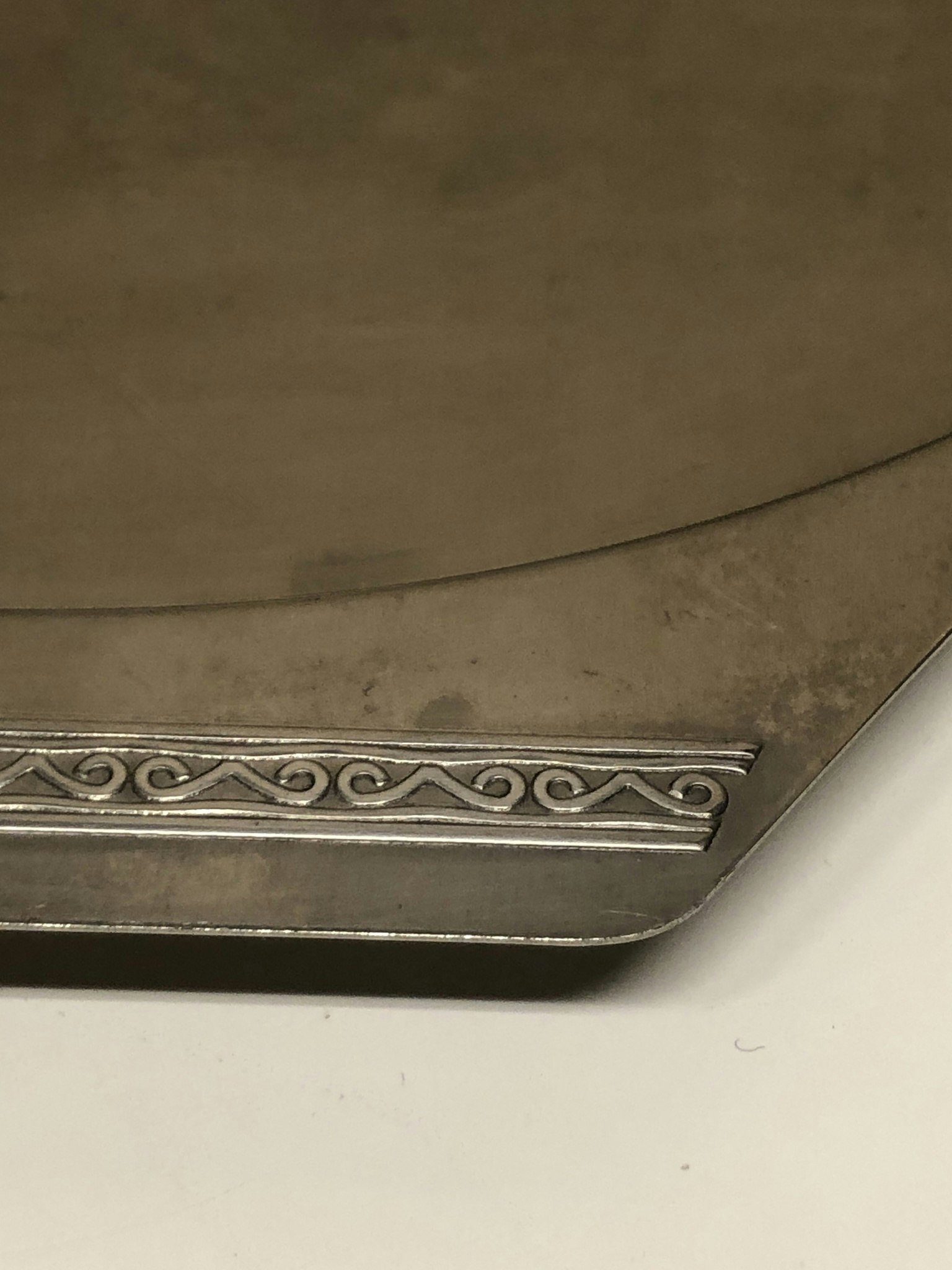 TRAY, stainless 18-8, "Sessan", Sonja Katzin, Nils Johan.