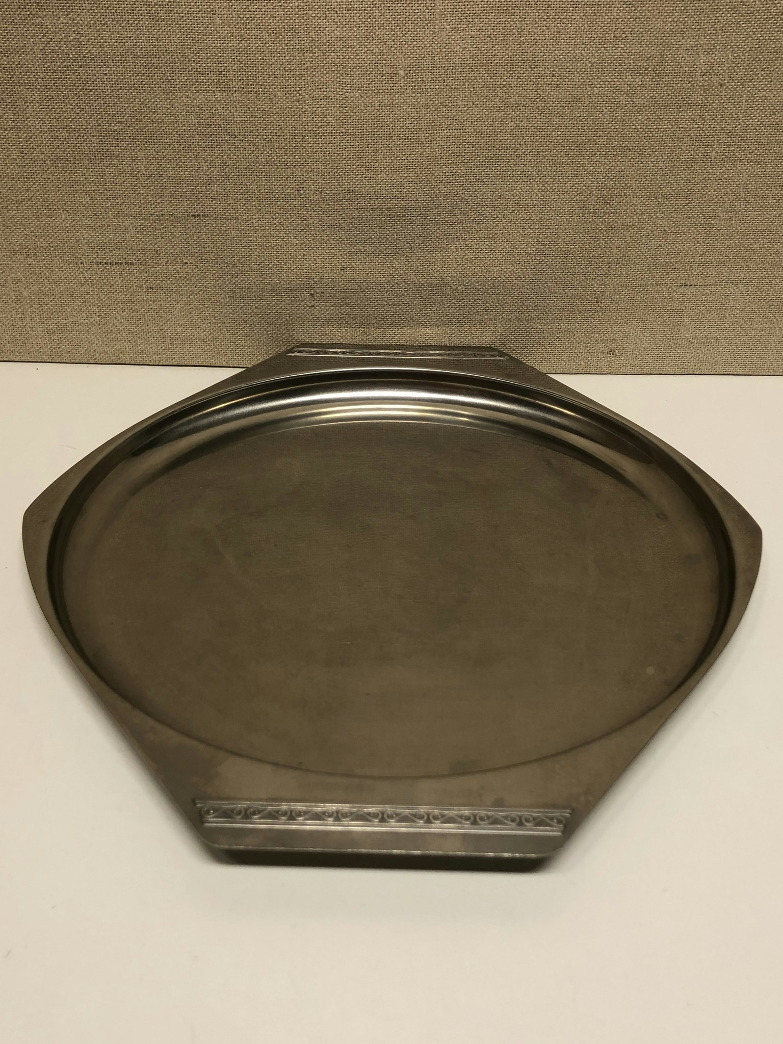 TRAY, stainless 18-8, "Sessan", Sonja Katzin, Nils Johan.