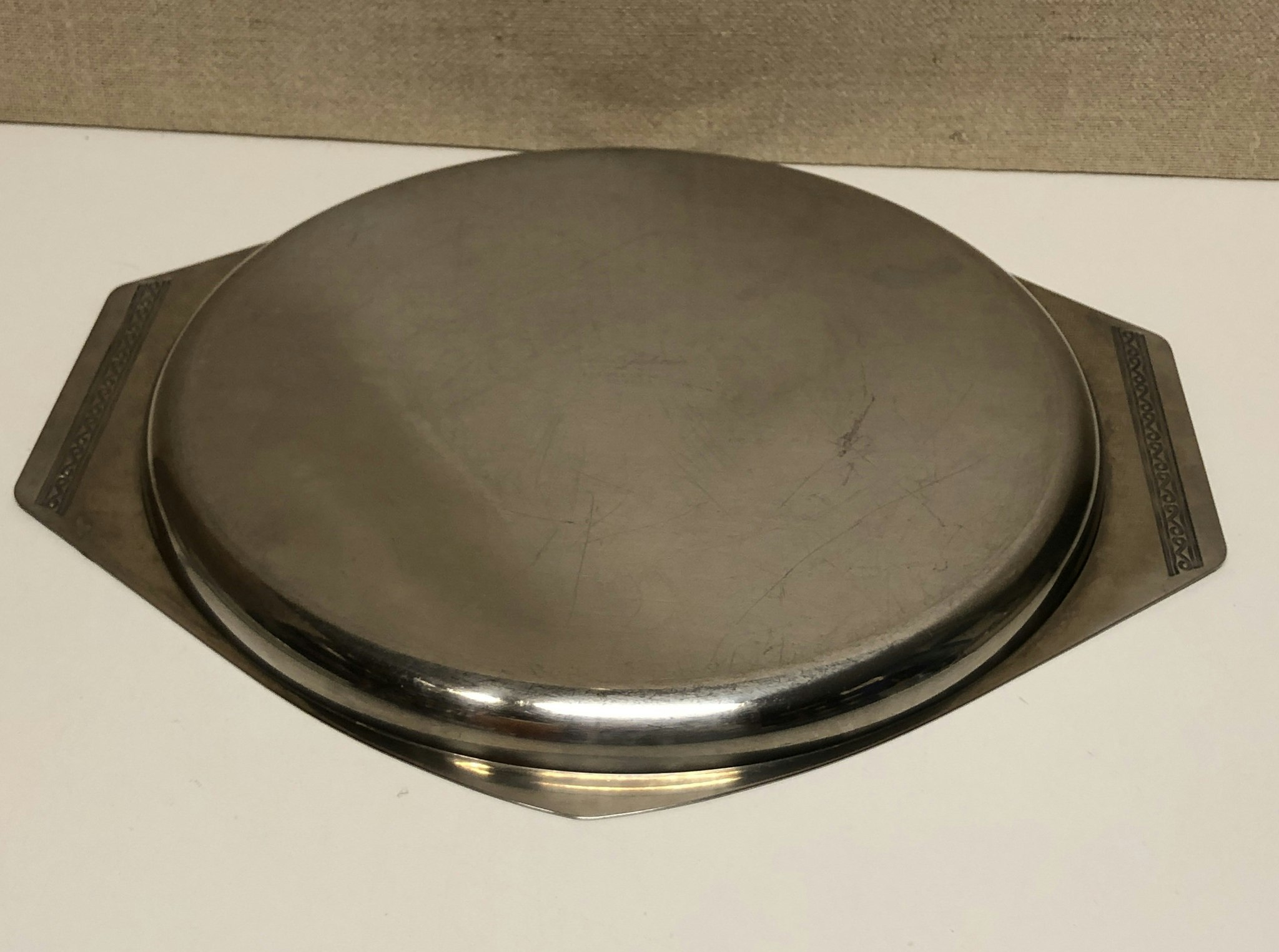 TRAY, stainless 18-8, "Sessan", Sonja Katzin, Nils Johan.