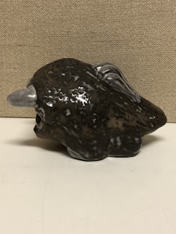 FIGURIN, keramik, "Tjur" Ester Wallin, Uppsala Ekeby.