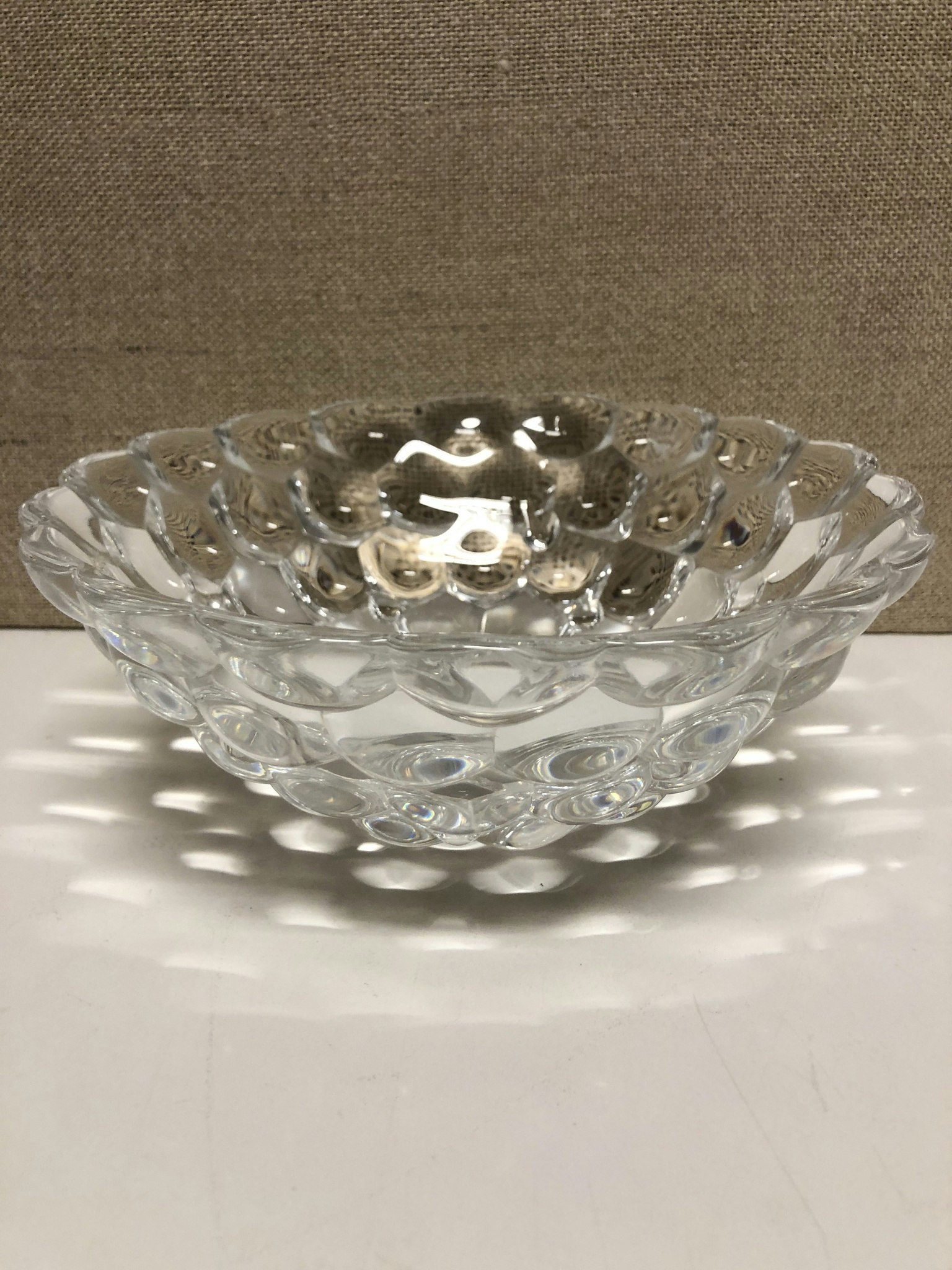 SKÅL, glas, "Hallon" Anne Nilsson, Orrefors, 1900-talets slut.