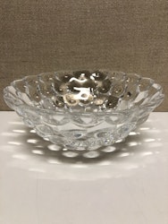 SKÅL, glas, "Hallon" Anne Nilsson, Orrefors, 1900-talets slut.