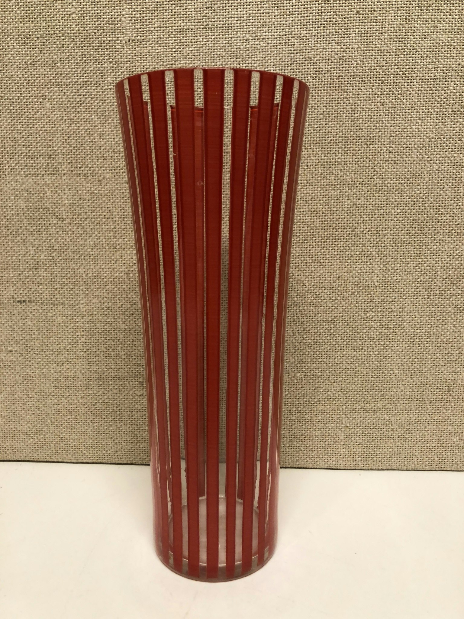 GLAS, Rött "Strikt" Bengt Orup, Johannesfors, 1950-tal.