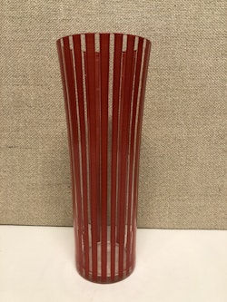 GLAS, Rött "Strikt" Bengt Orup, Johannesfors, 1950-tal.