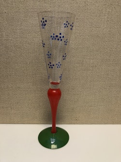 CHAMPANGEGLAS, "Clown" Anne Nilsson, Orrefors.