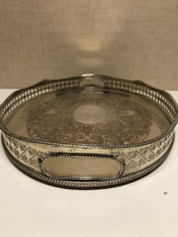 TRAY, silver on copper, second half of the 20th century.