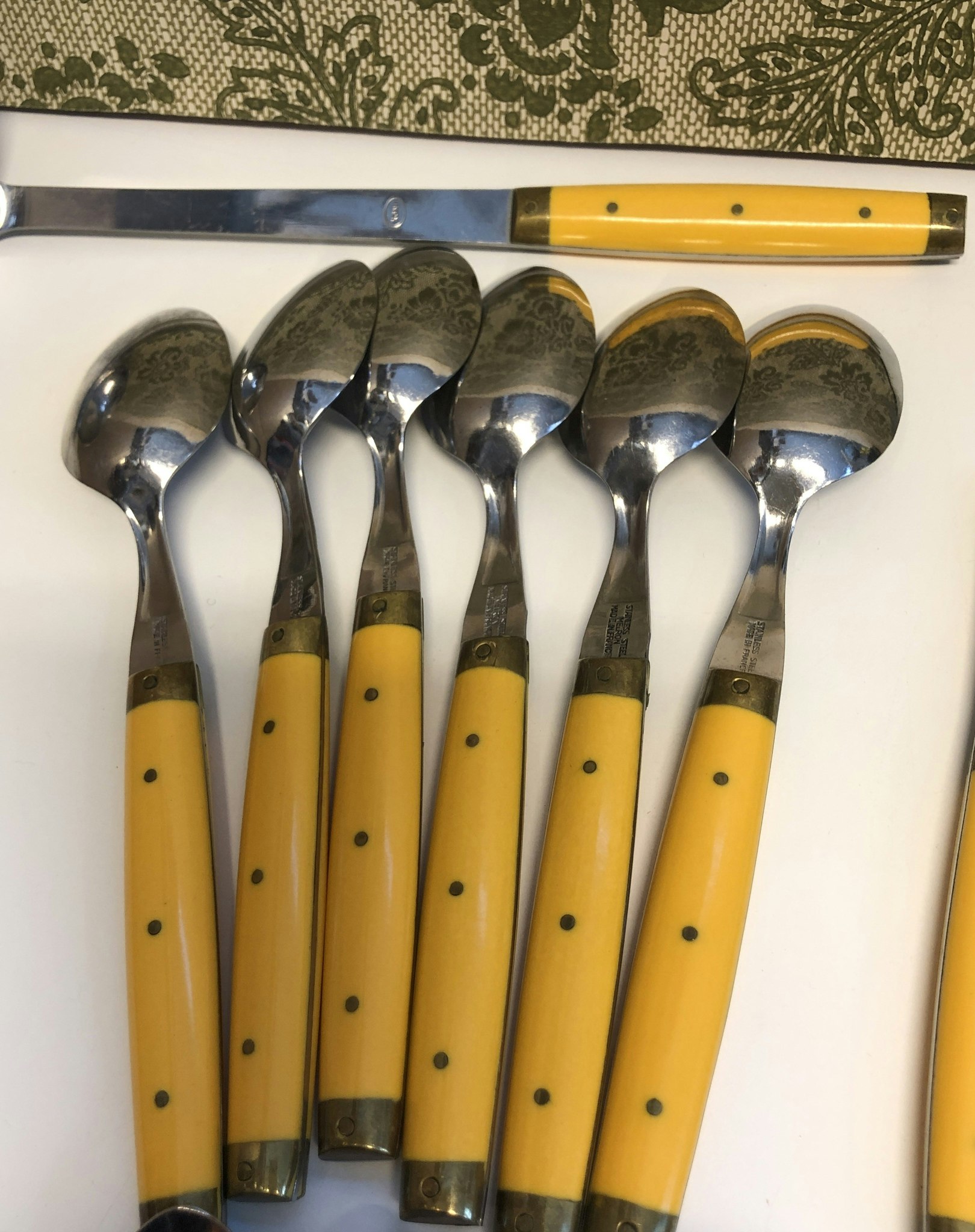 CUTLERY, 28 pieces, stainless steel, Melron, France.