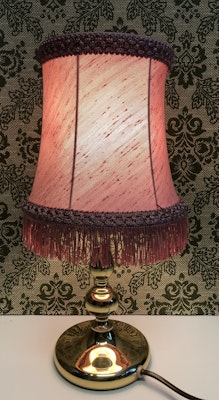 BORDSLAMPA, mässing, Möller armaturer Eskilstuna, 1900-talets andra hälft.