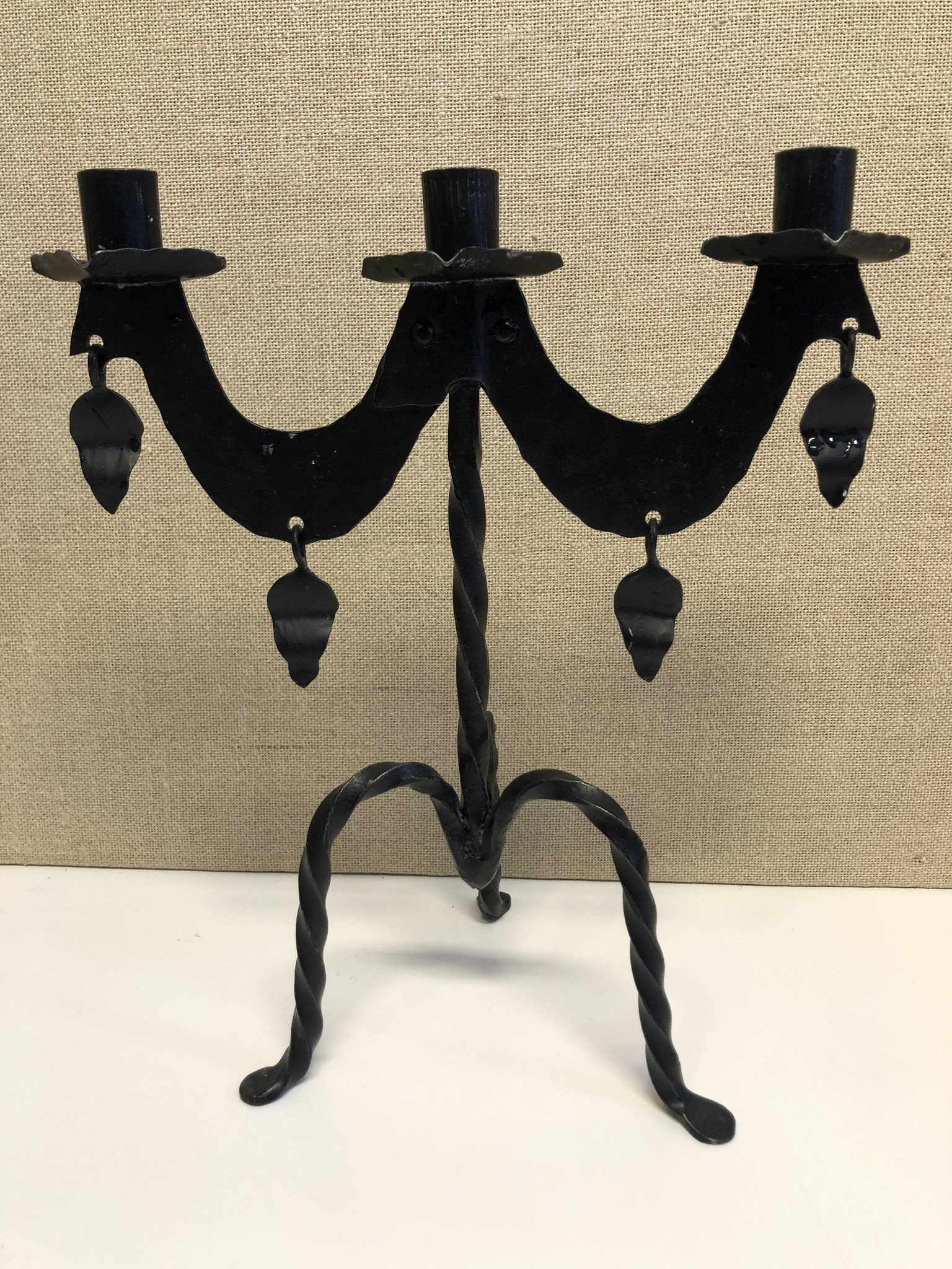 CANDELABER, wrought iron, second half of the 20th century.