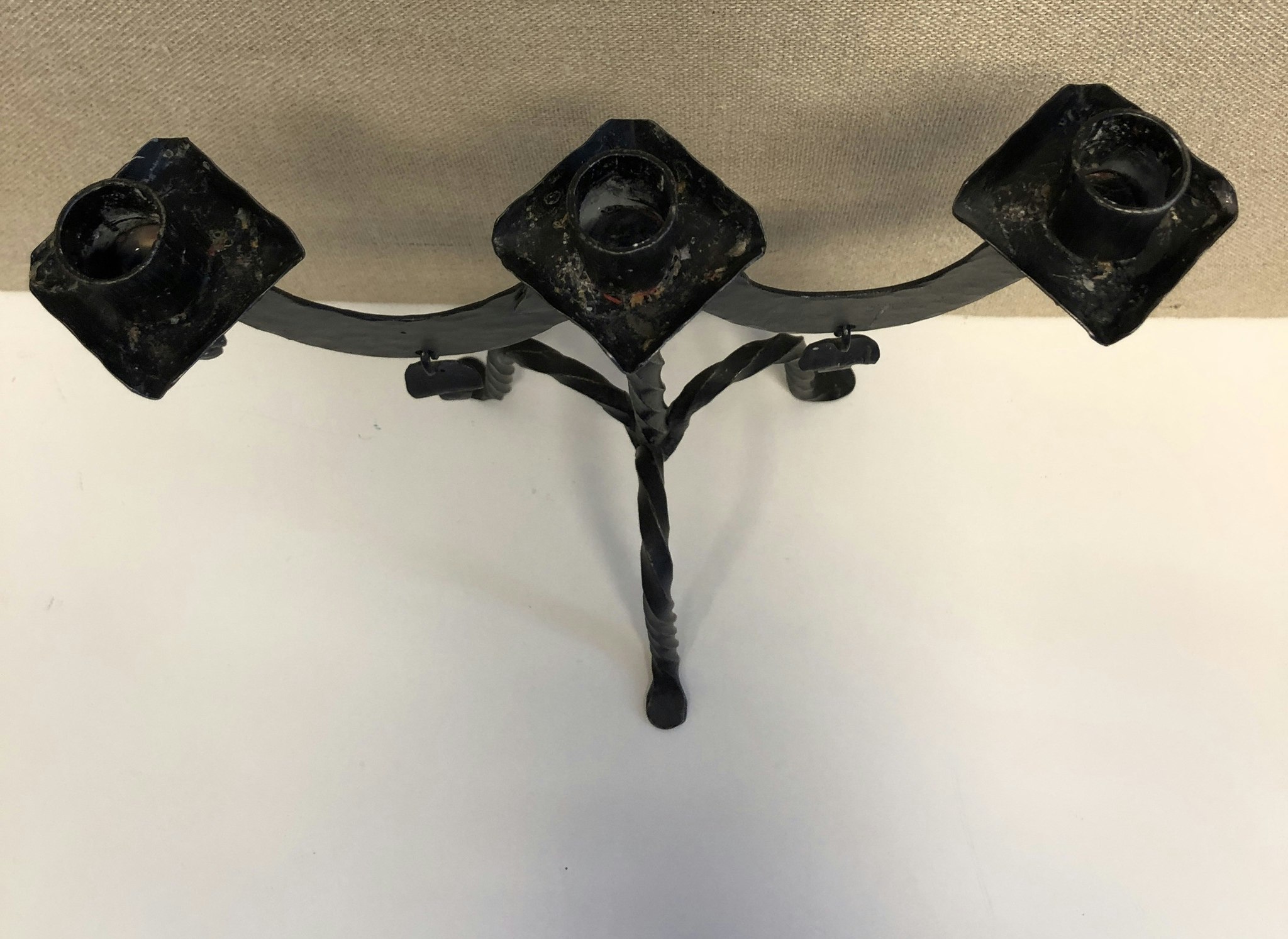 CANDELABER, wrought iron, second half of the 20th century.