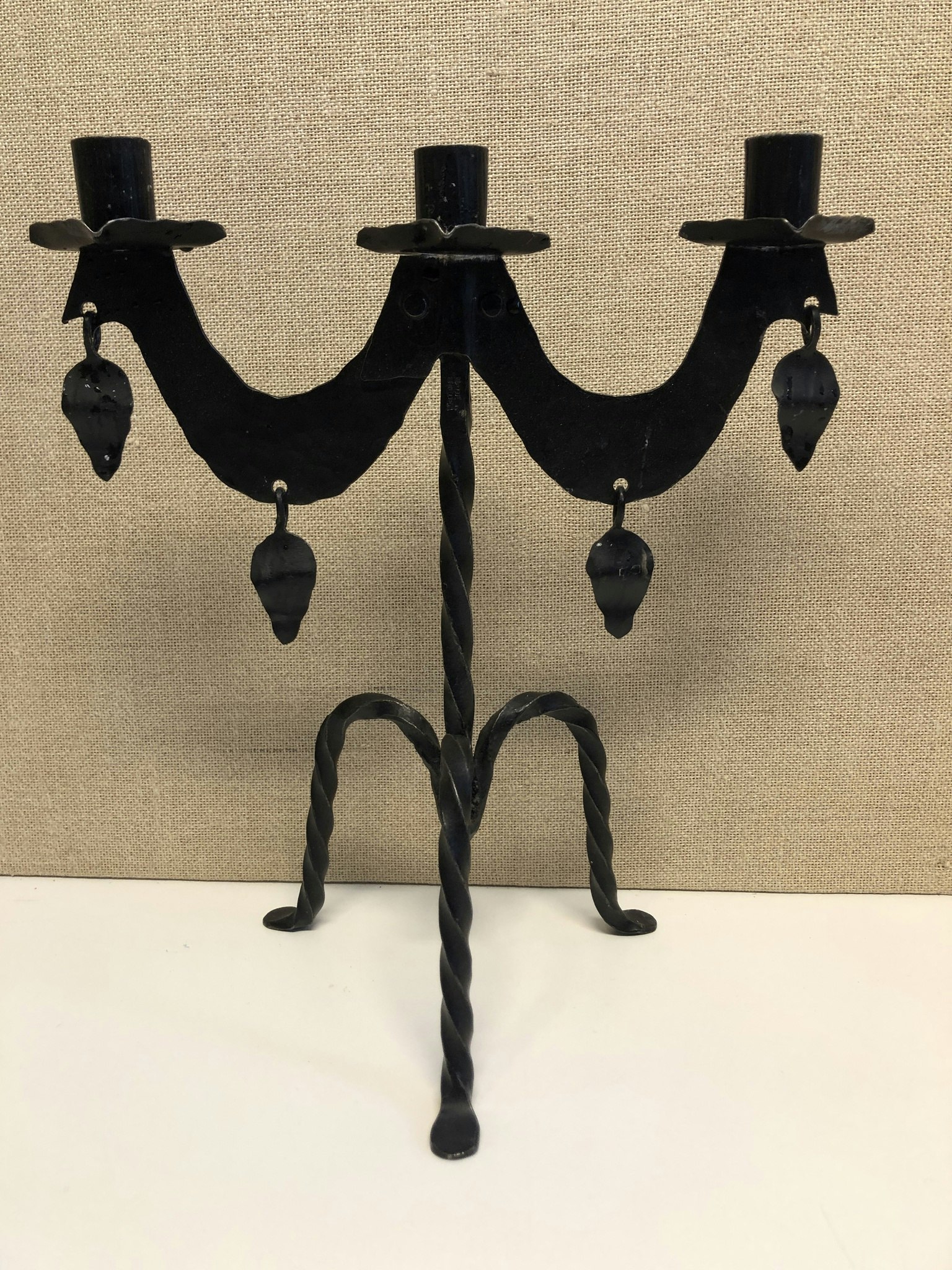 CANDELABER, wrought iron, second half of the 20th century.