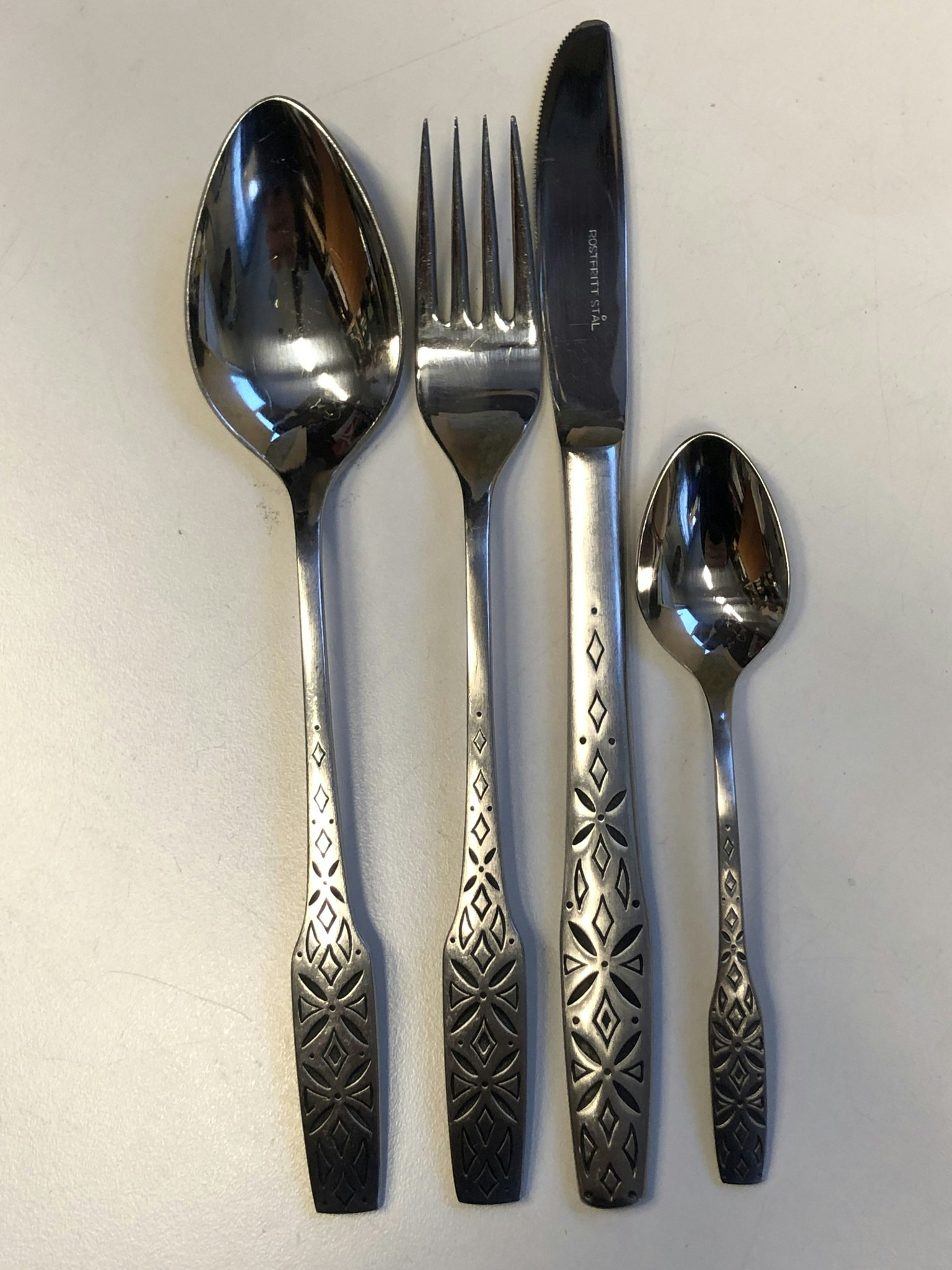CUTLERY, 71 pieces, stainless steel, 1960s/70s.