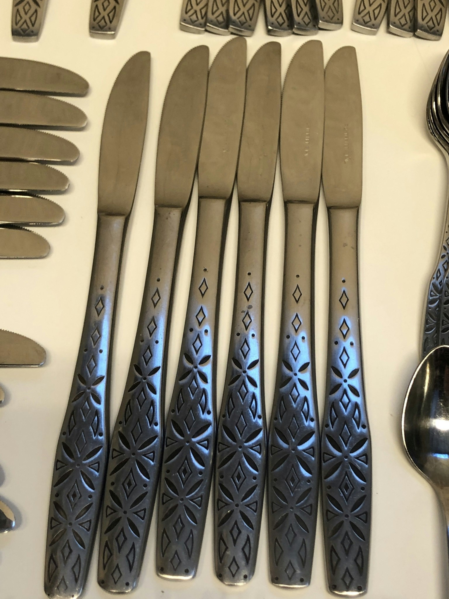CUTLERY, 71 pieces, stainless steel, 1960s/70s.
