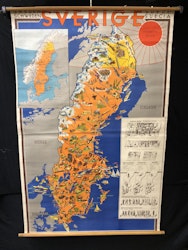 SKOLKARTA, bildkarta över Sverige.