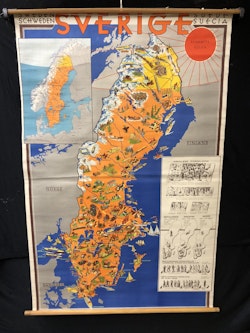 SKOLKARTA, bildkarta över Sverige.