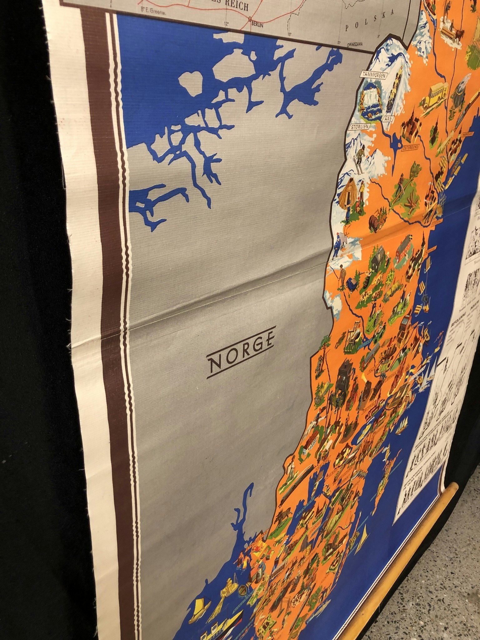 SKOLKARTA, bildkarta över Sverige.
