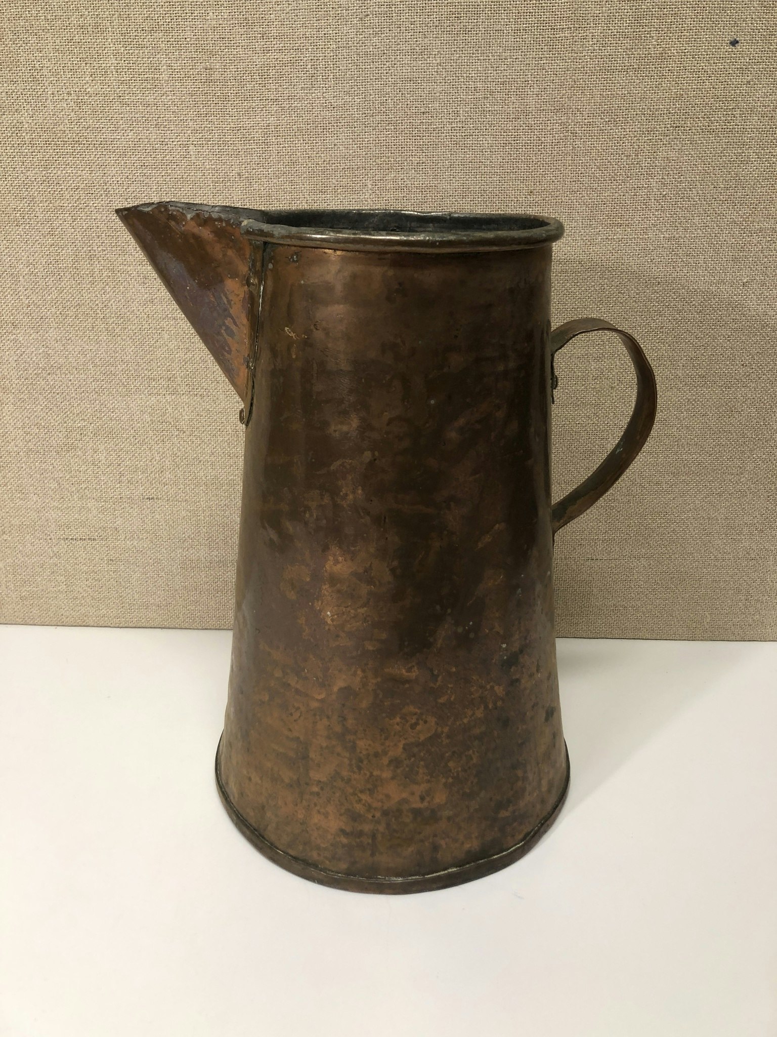 JUG, copper, 18th/19th century.