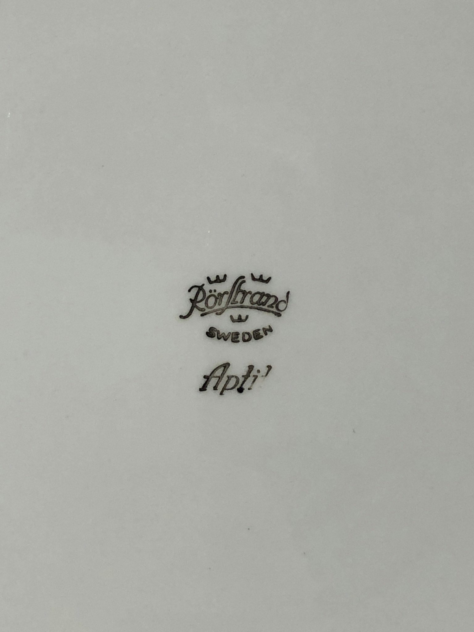MATTALLRIK, porslin, "Aptit", Rörstrand.
