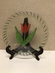 ASSIETT, glas, "Tulipa" Ulrika Hydman Vallien.