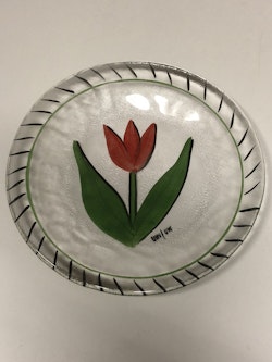 ASSIETT, glas, "Tulipa" Ulrika Hydman Vallien.
