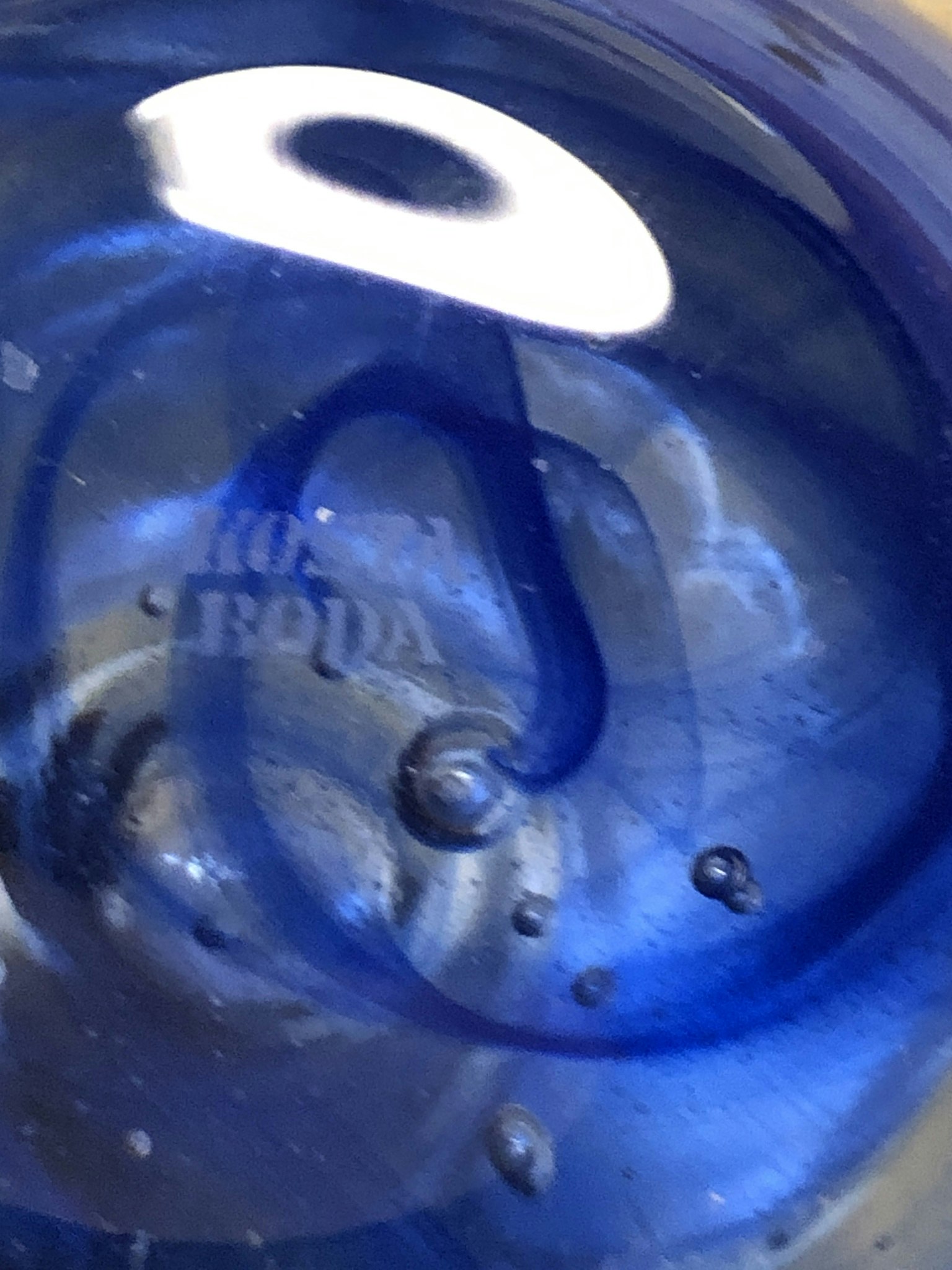 LJUSLYKTA, glas, "Blue Moon" Anna Ehrner, Kosta Boda.