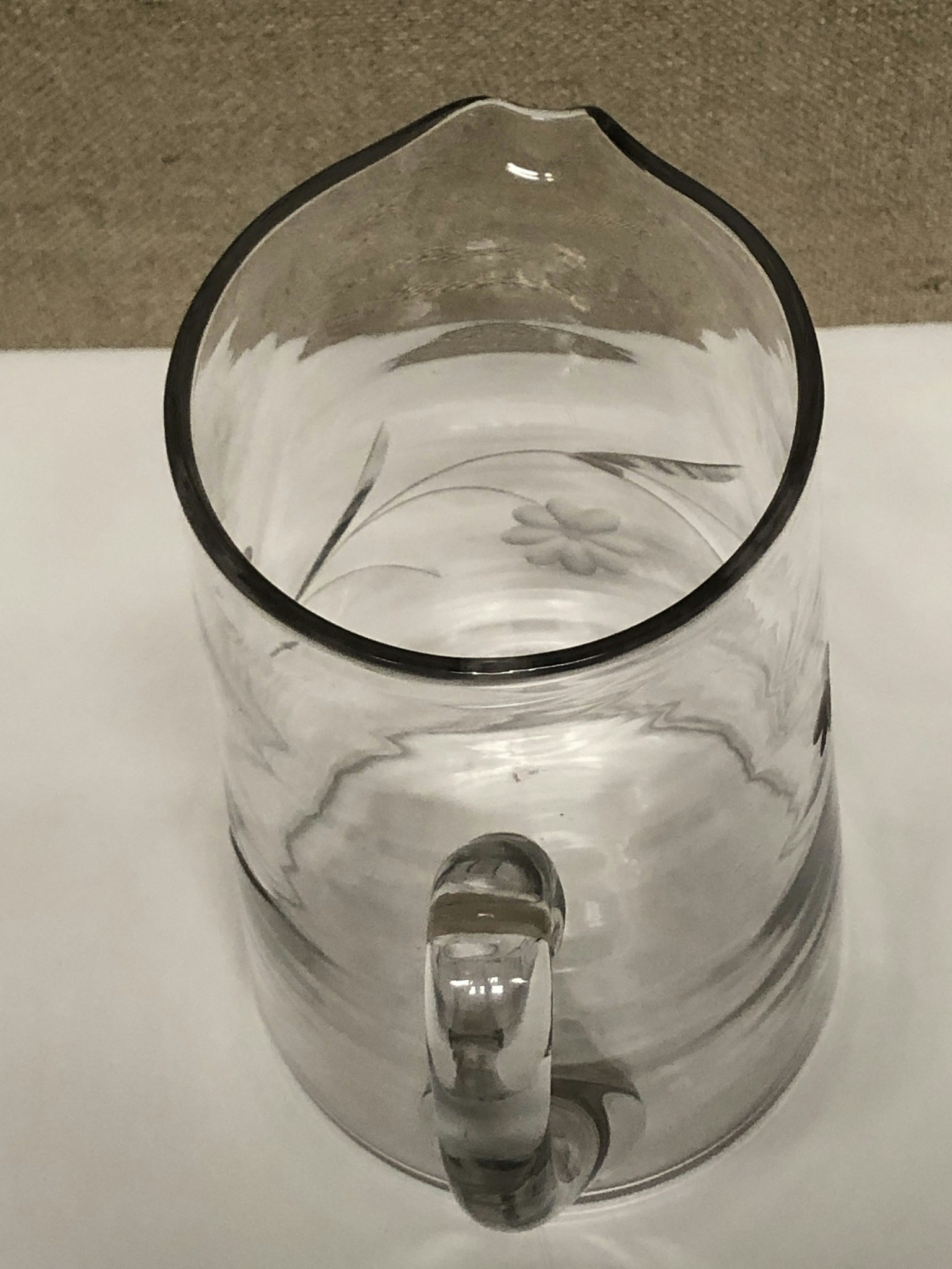 BURNER, glass, early 20th century.