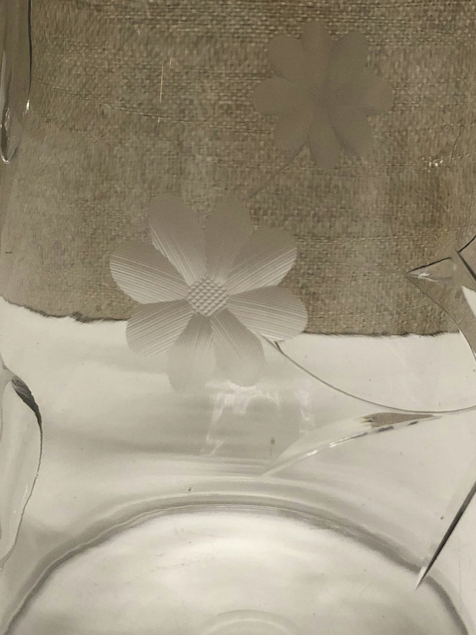BURNER, glass, early 20th century.