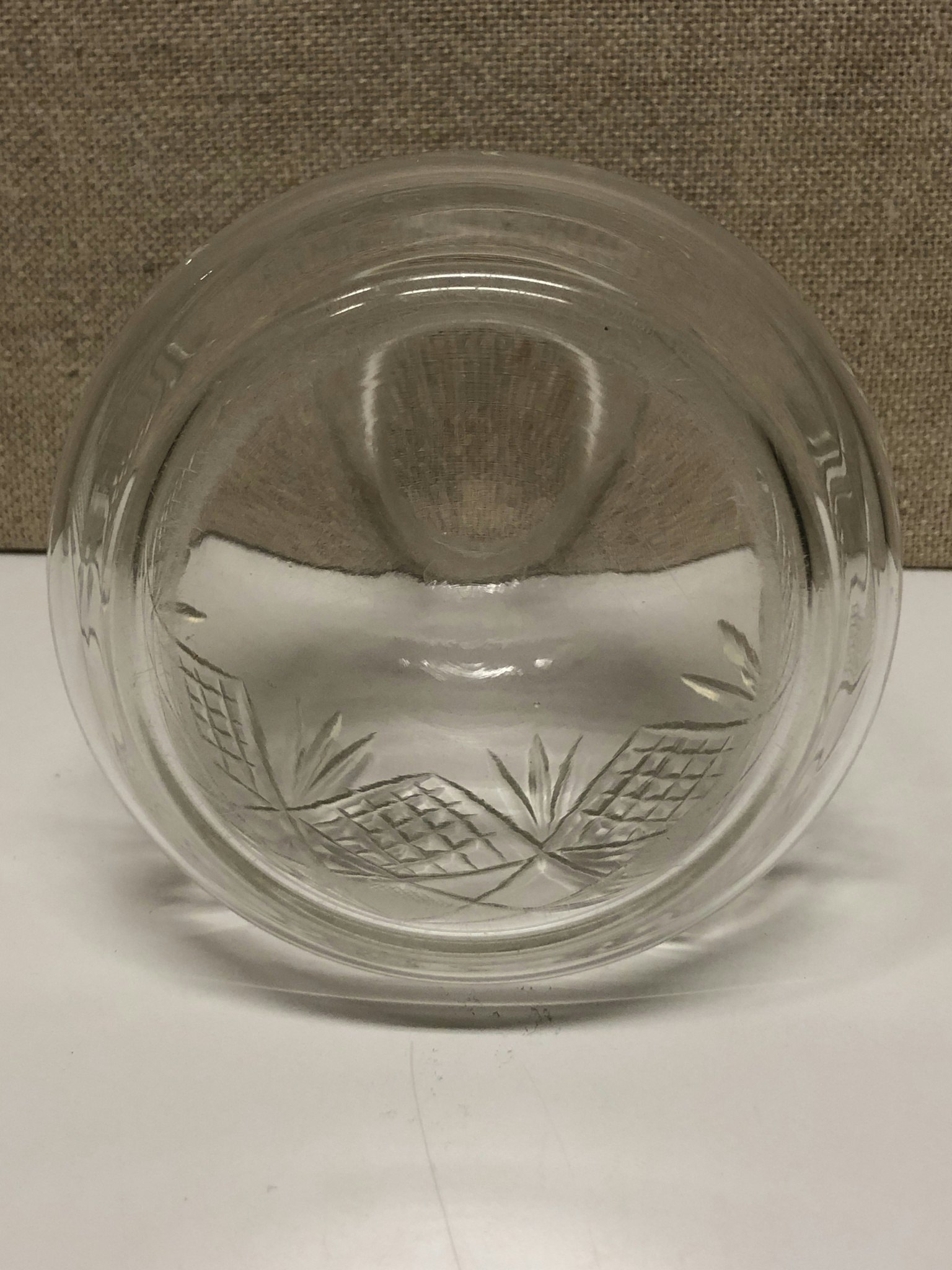 CARAFF, glass, first half of the 20th century.