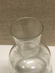 CARAFF, glass, first half of the 20th century.