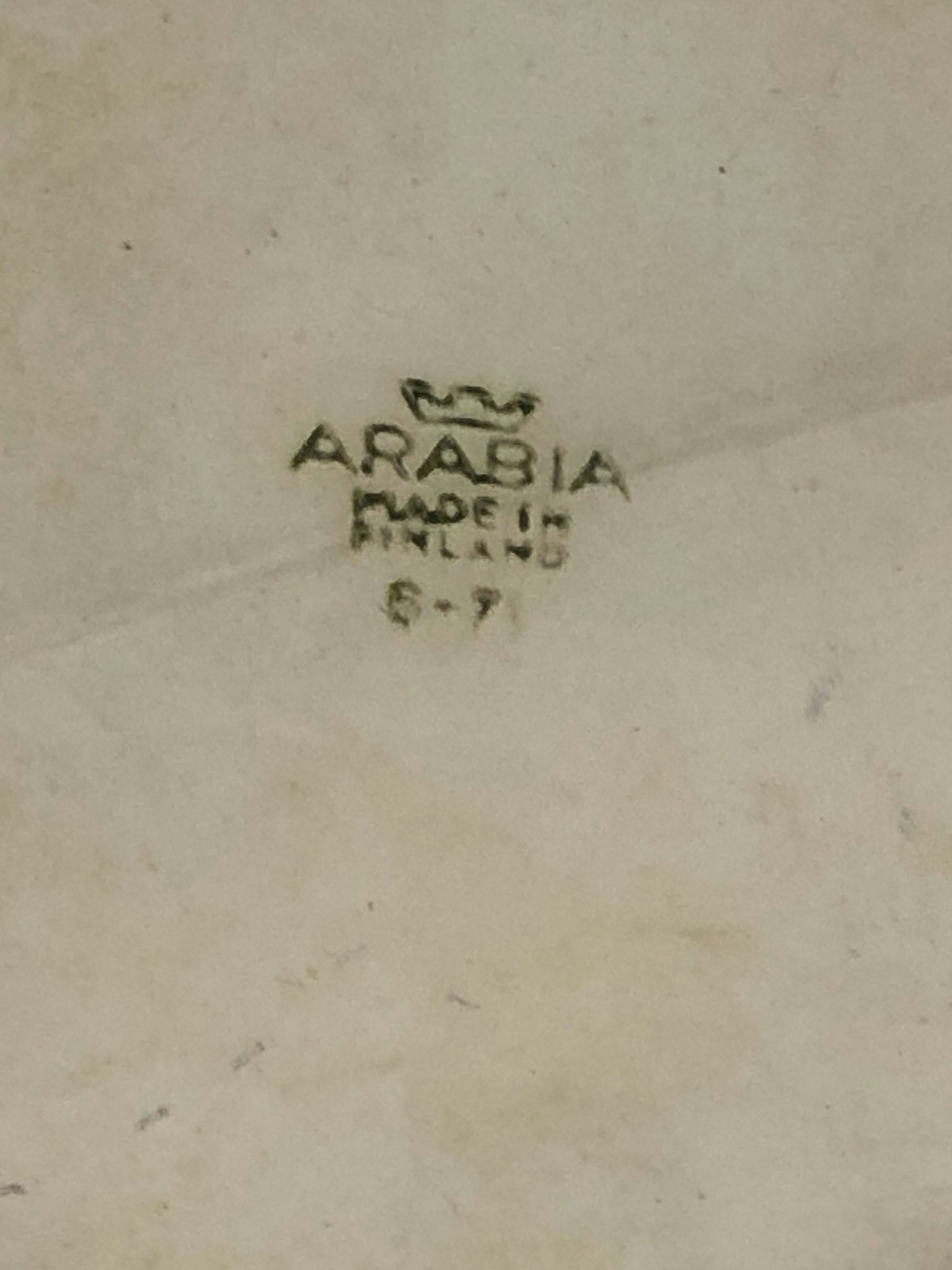 SYLTKRUKA, "Plommon, Raija Uosikkinen, Arabia.