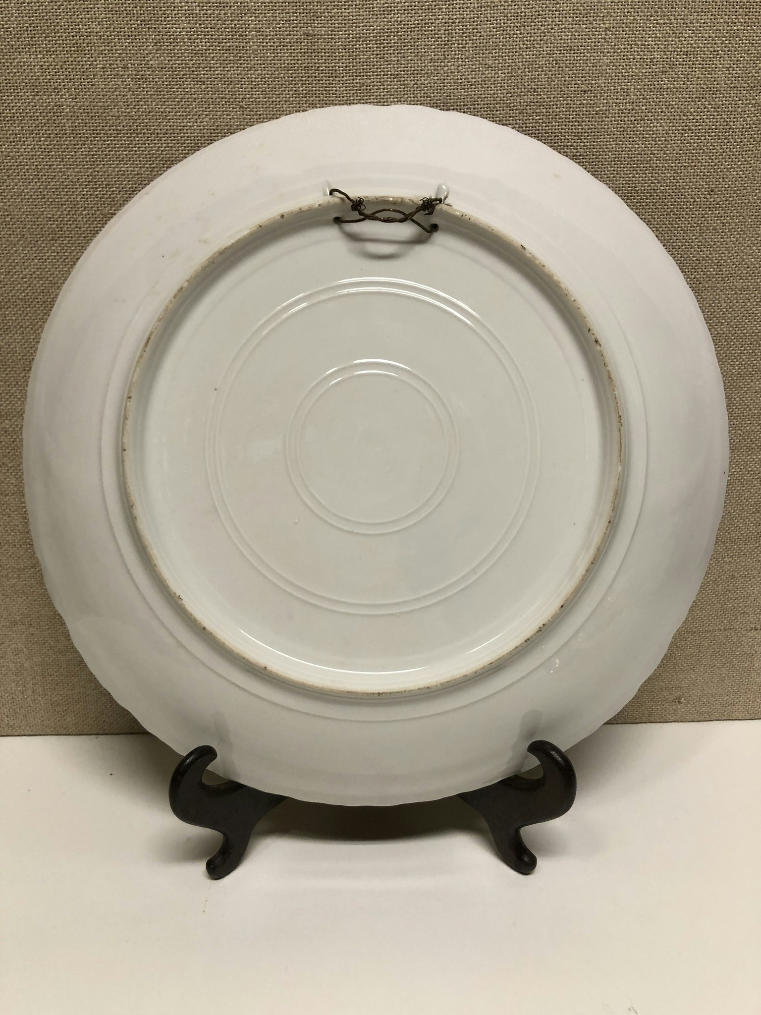 DISH, porcelain, by Boucher.