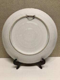 DISH, porcelain, by Boucher.