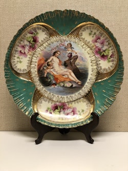DISH, porcelain, by Boucher.