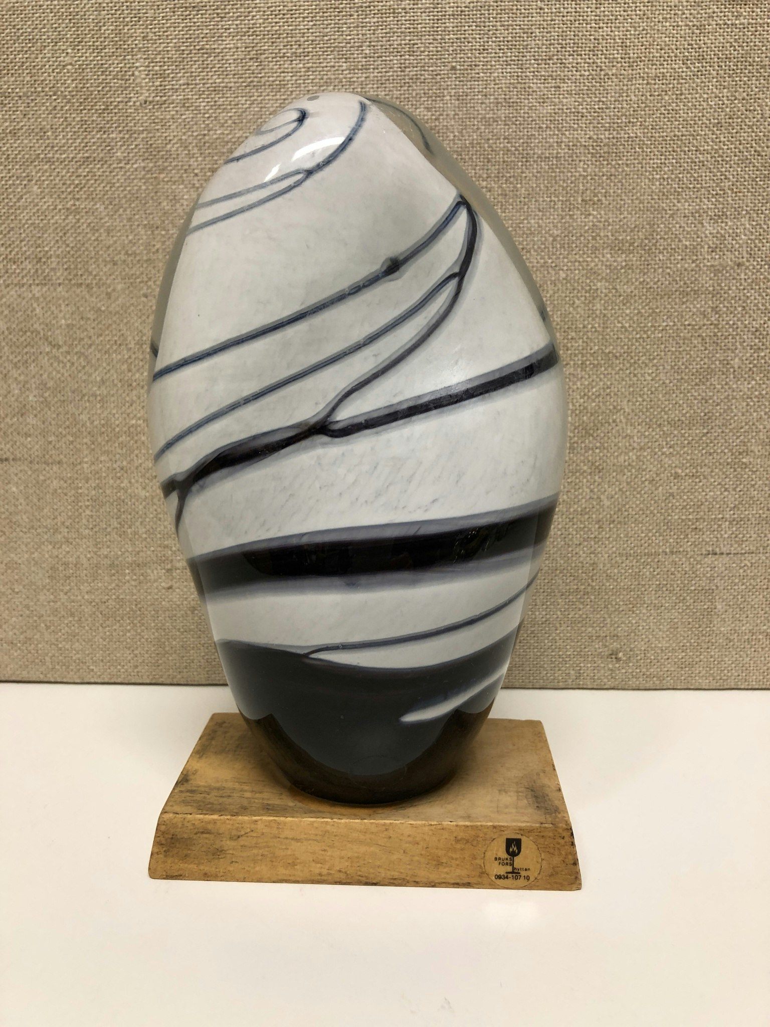 GLASS SCULPTURE, Bruksfors smelter, second half of the 20th century.