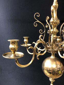 LJUSKRONA, Skultuna No. 205 mässing, barockstil,