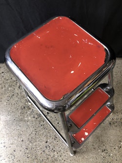 TRAPPSTEGSPALL, metall, 1950/60-tal.