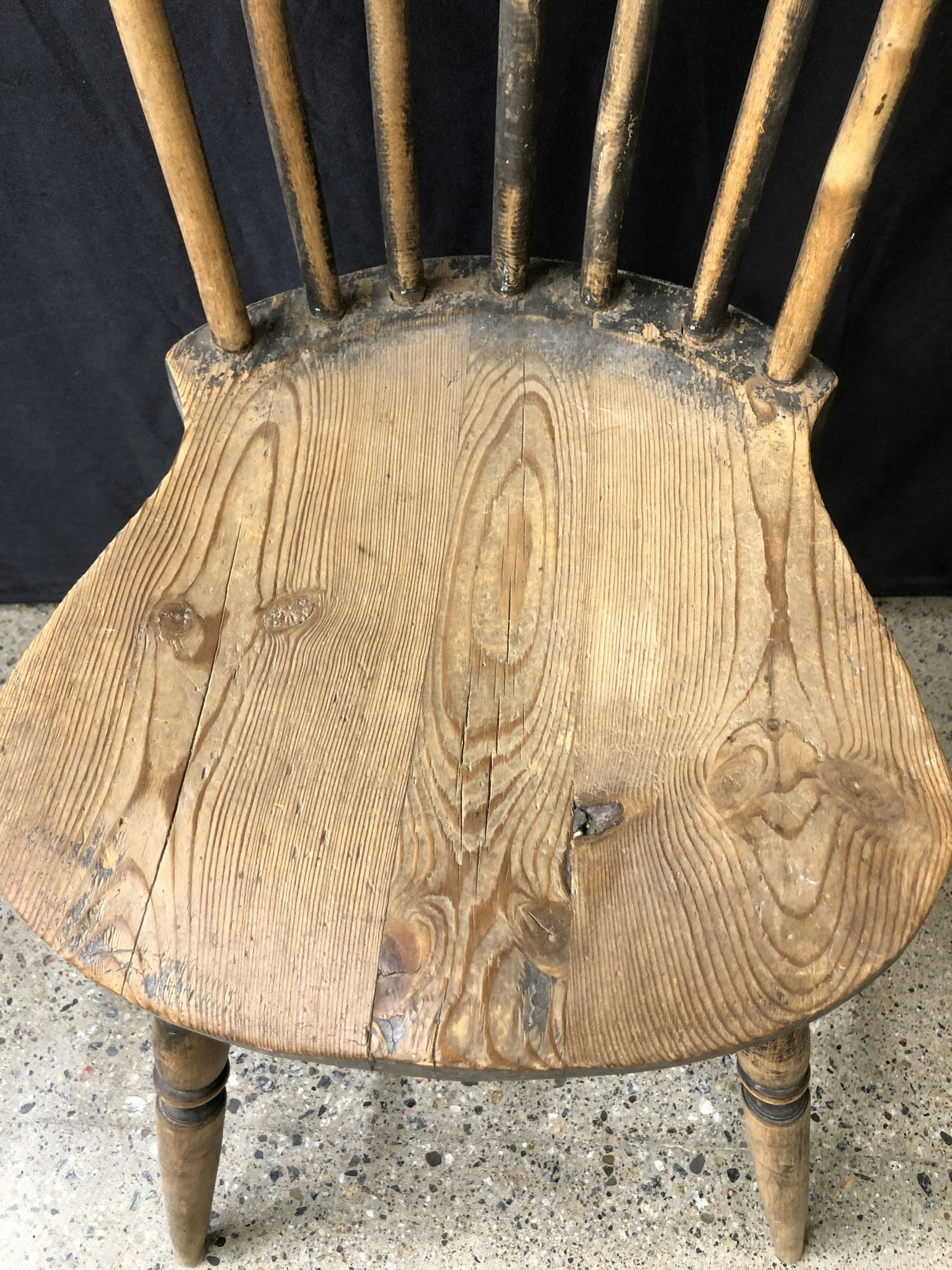 STICKER CHAIR, painted wood, 18th/19th century.