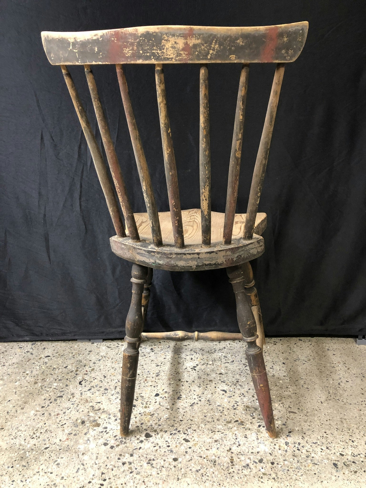 STICKER CHAIR, painted wood, 18th/19th century.