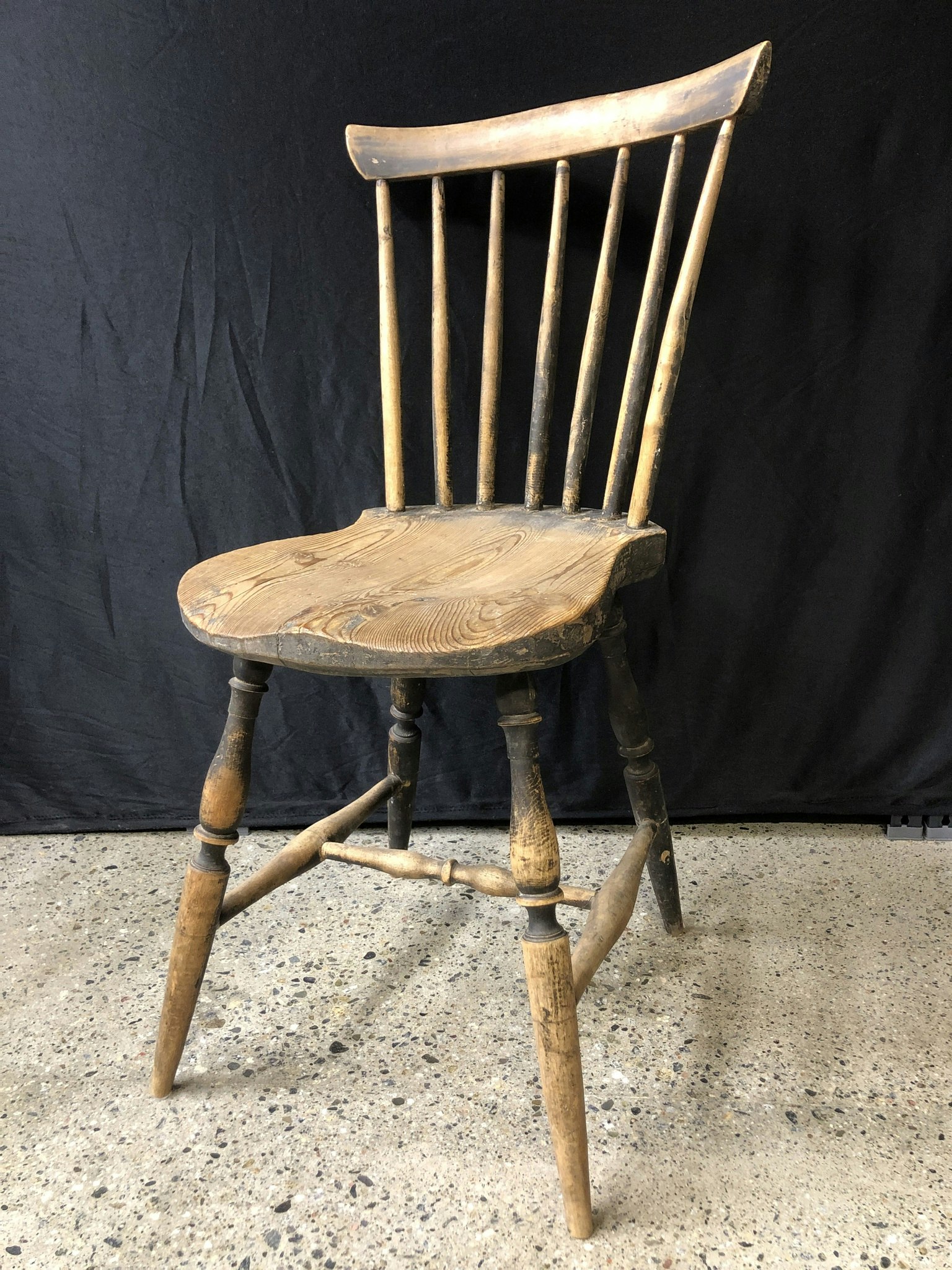 STICKER CHAIR, painted wood, 18th/19th century.