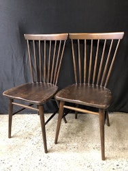 PINNSTOL, mörkbetsat trä, "Florida" nr. 55, Wigells, 1950/60-tal.