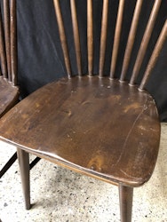PINNSTOL, mörkbetsat trä, "Florida" nr. 55, Wigells, 1950/60-tal.