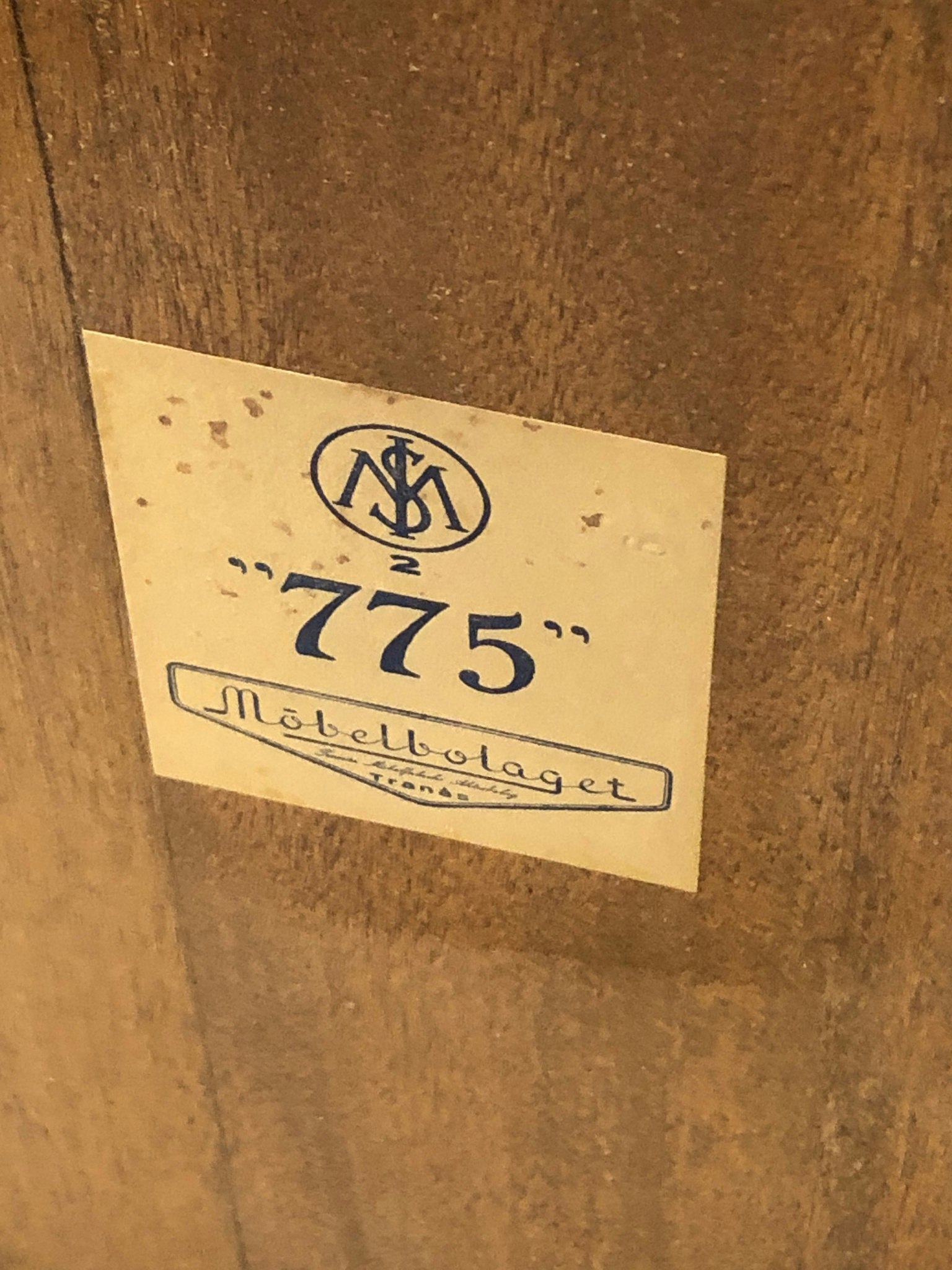 COFFEE TABLE, teak/beech, Möbelbolaget Tranås, mid-20th century.