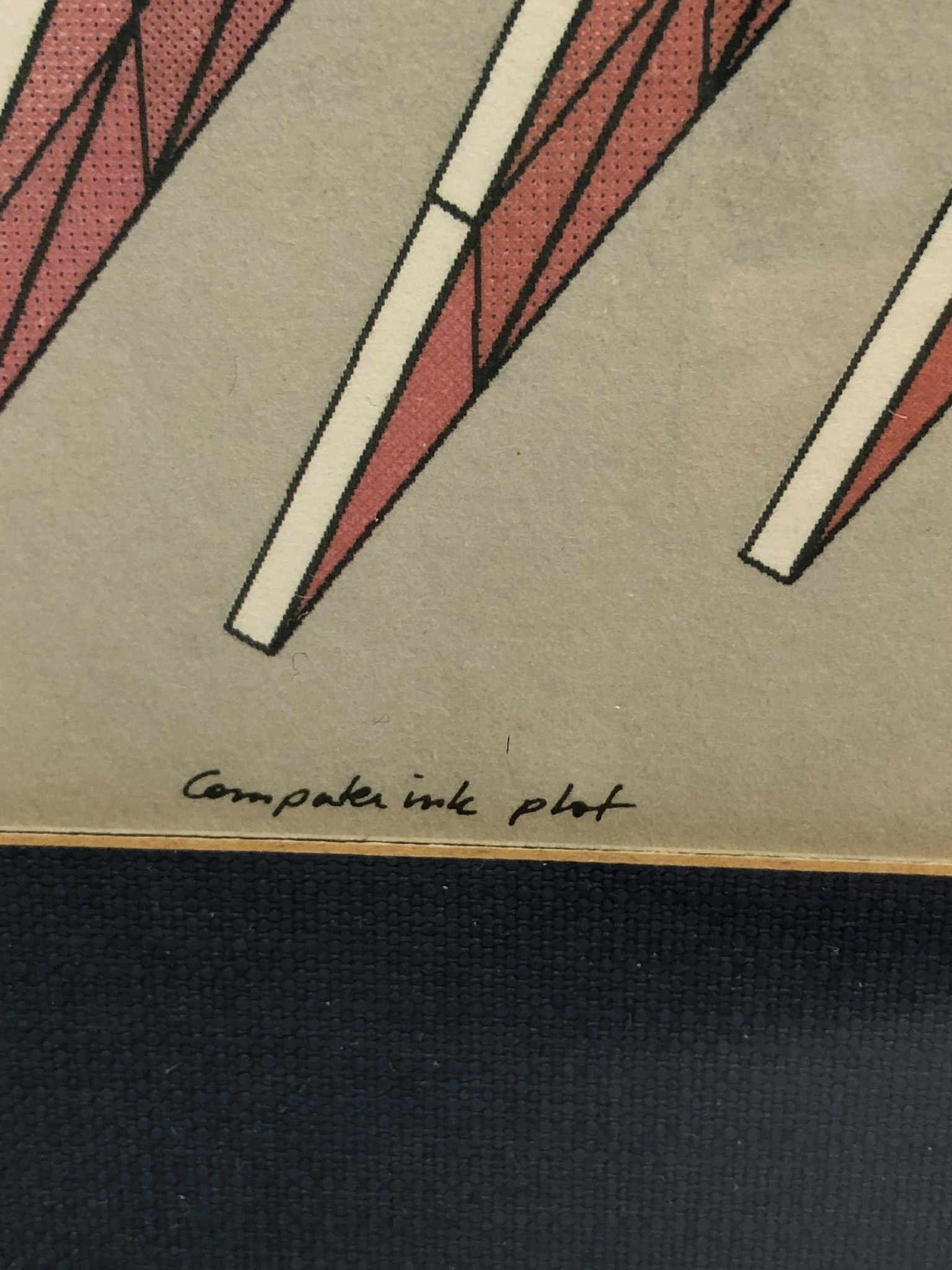 BECK & JUNG, litografi, "Computer ink plot", signerad, daterad 1983 samt numrerad 9/225