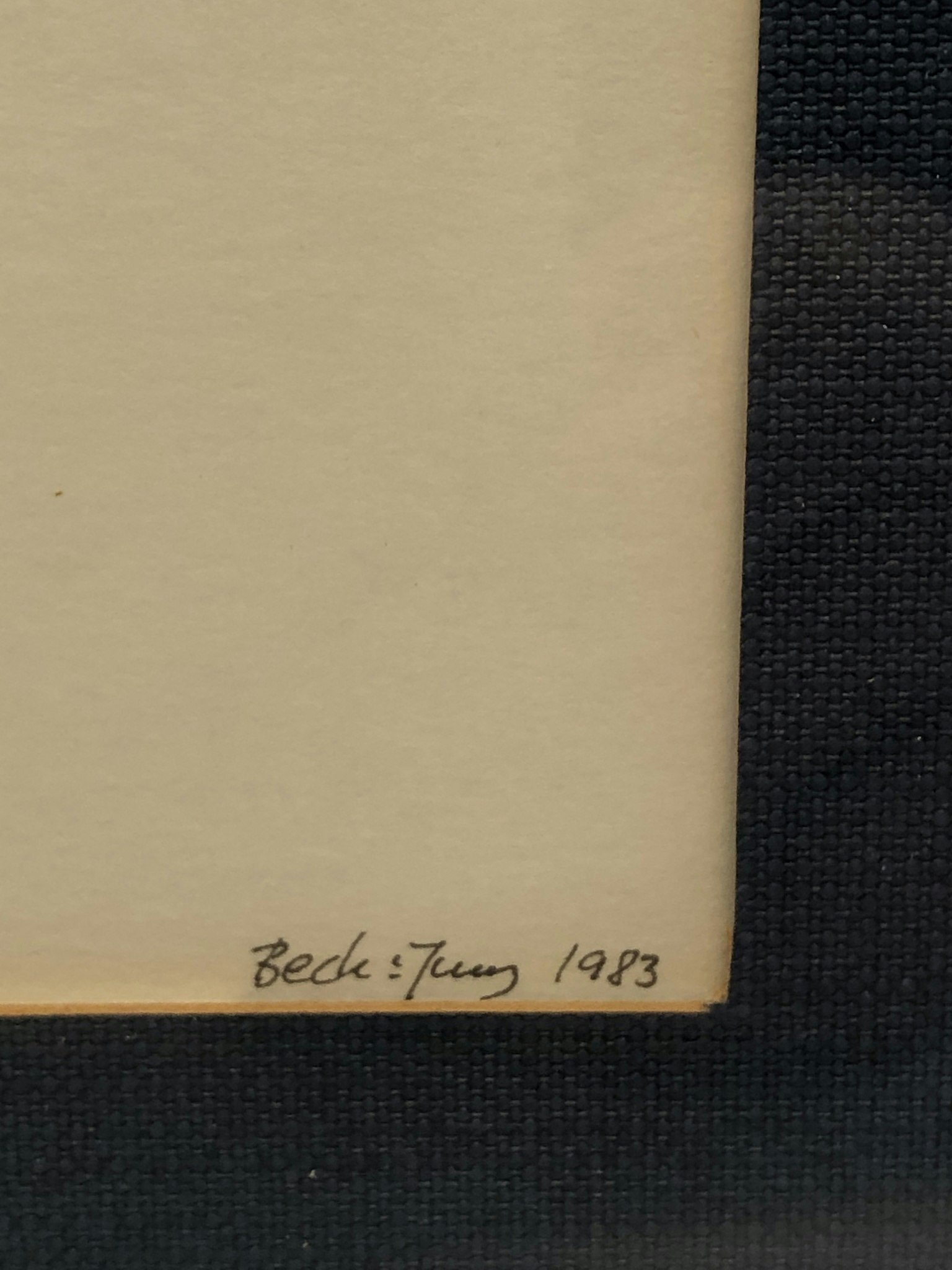 BECK & JUNG, litografi, "Computer ink plot", signerad, daterad 1983 samt numrerad 114/150