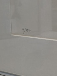 OSCAR REUTERSVÄRD, litografi, "Omöjlig figur" signerad samt numrerad 9/100