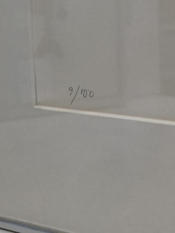 OSCAR REUTERSVÄRD, litografi, "Omöjlig figur" signerad samt numrerad 9/100