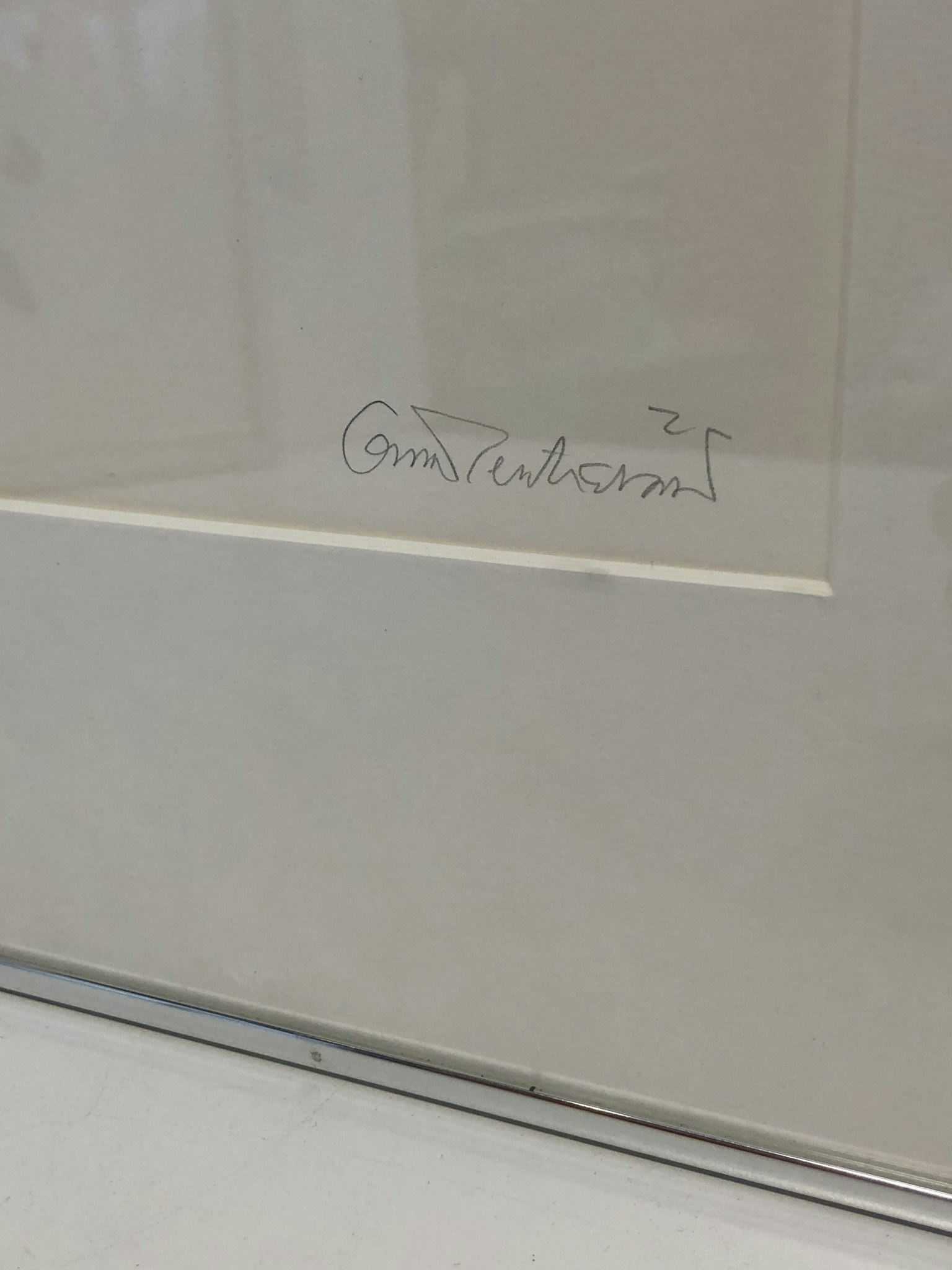 OSCAR REUTERSVÄRD, litografi, "Omöjlig figur" signerad samt numrerad 9/100