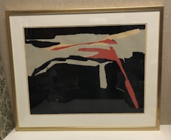 BENG LINDSTRÖM, litografi, " komposition" signerad samt numrerad 28/200.